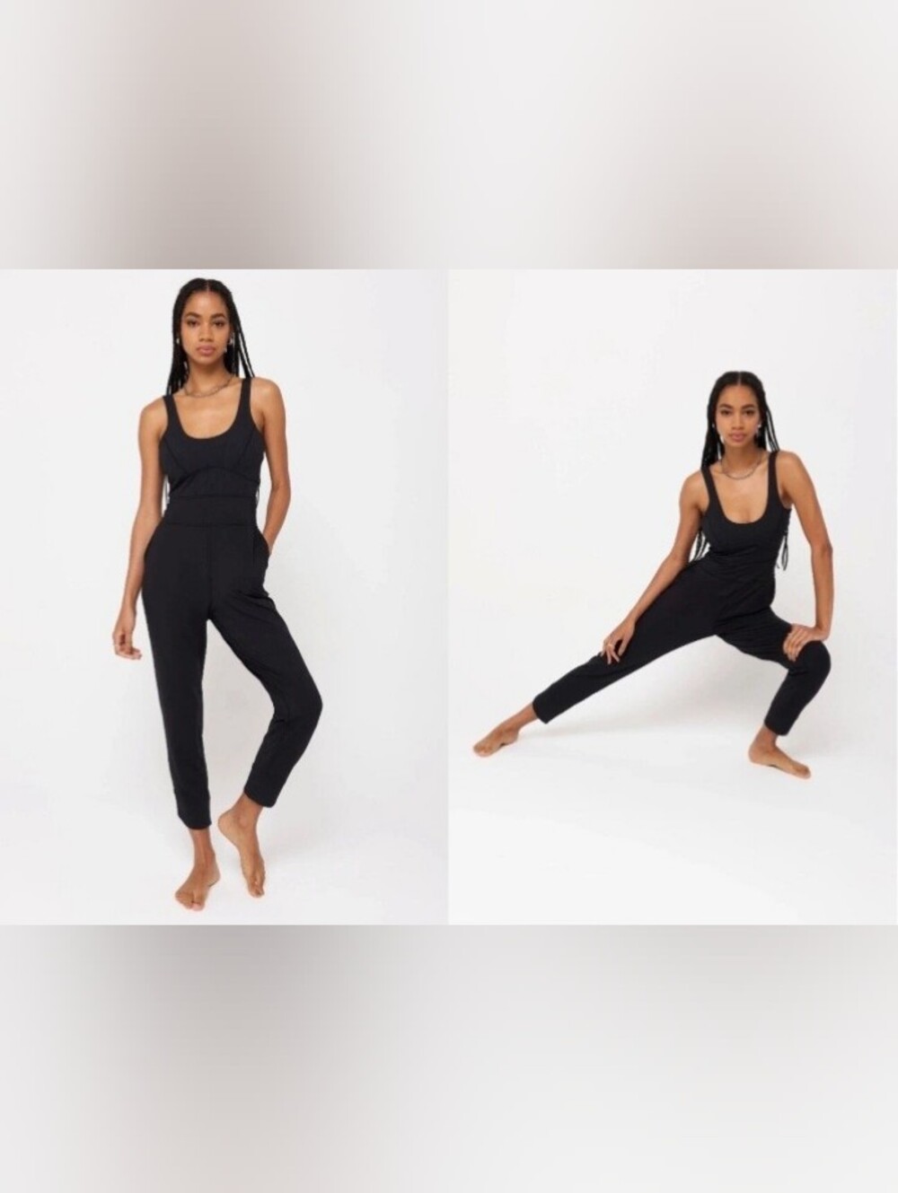 Spiritual Gangster Black One Piece Jumpsuit Size Small Active
